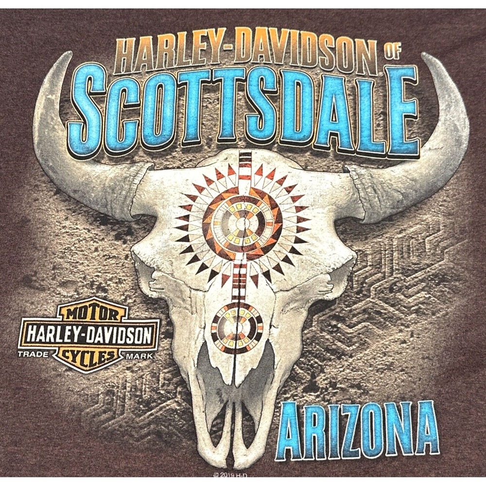 HARLEY DAVIDSON Mens Size 2XL Scottsdale Arizona Graphic Tee Shirt
